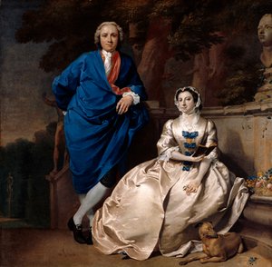 Portrait de George Michael Moser et de sa femme, Mary Guynier, vers 1742